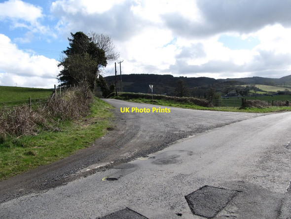 Photo 6"x4" The junction of Carrive Road and Carrigan's Pass road Forkhill c2013