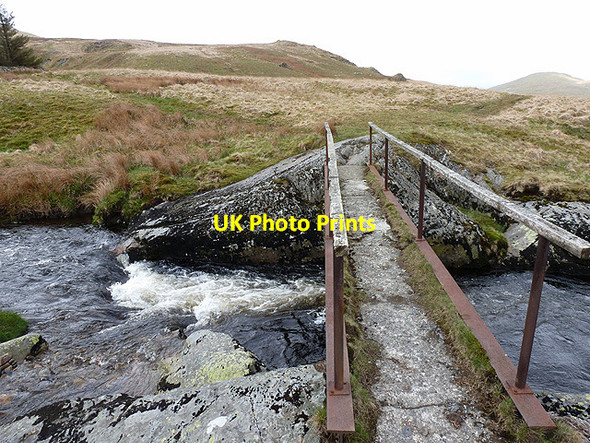 Photo 6"x4" The footbridge over Afon Hengwm Banc Llechwedd-mawr c2013