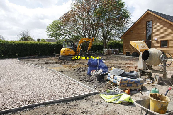 Photo 6"x4" Laying out the carpark Cholsey c2013