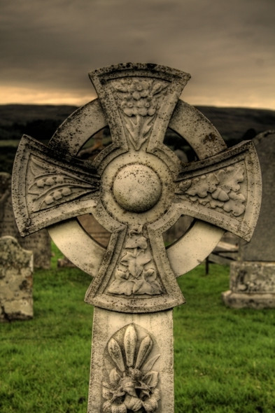 Photo 6"x4" Gravestone at Kilbrannan Chapel Skipness c2008