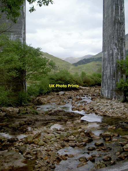 Photo 6"x4" River Finnan below the viaduct at Glenfinnan Glenfinnan c2008