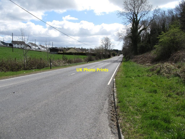 Photo 6"x4" View south-eastwards along the A29 (New Road) at Tullydonnell Forkhill c2013