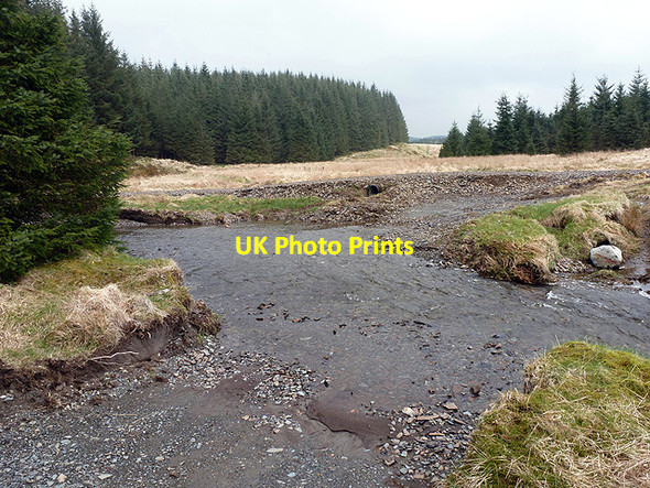 Photo 6"x4" Ford across Afon Llechwedd-mawr Afon Llechwedd-mawr c2013