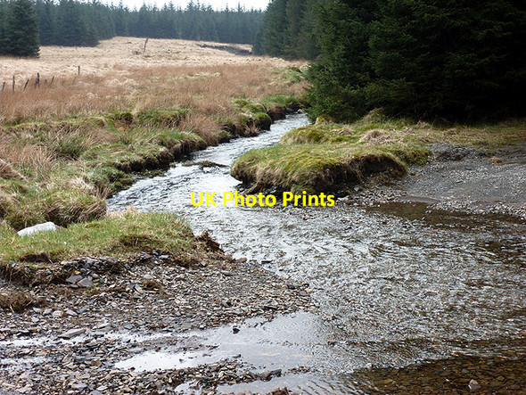 Photo 6"x4" Ford across Afon Llechwedd-mawr Afon Llechwedd-mawr c2013