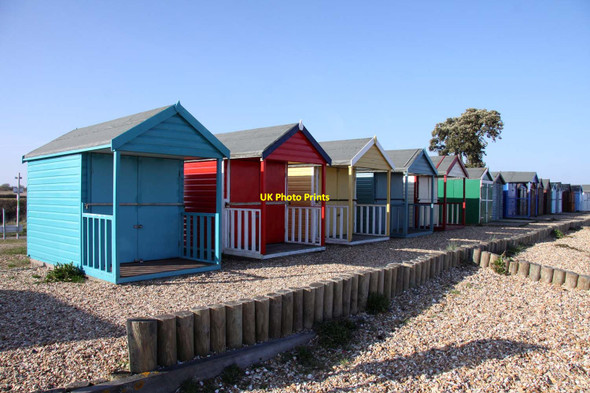 Photo 6"x4" Beach huts at Calshot Calshot c2013