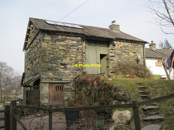 Photo 6"x4" Old Barn at Park House Skelwith Bridge c2013