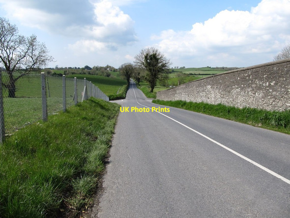 Photo 6"x4" Descending towards Shortstone Cross Roads Hackballs Cross c2013