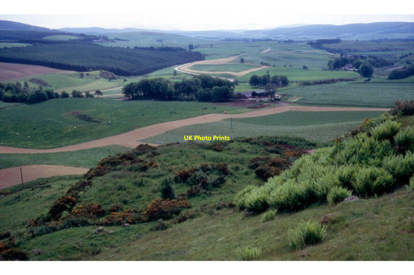 Photo 6"x4" View over Auchindoir from Quarry Hill Lumsden c2004