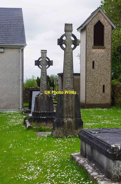 Photo 6"x4" Two Celtic cross tombs, churchyard of St. Molua's Church, Main Street, Ardagh, Co. Limerick Ardagh c2013