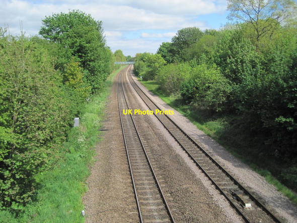 Photo 6"x4" York-Leeds railway line from Sutton Approach footbridge Brooklands\/SE3435 c2013