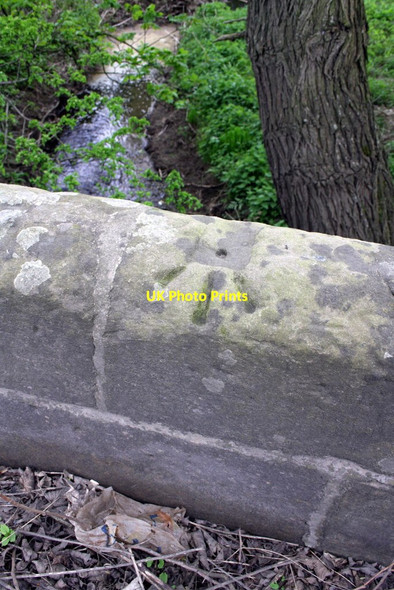 Photo 6"x4" Benchmark on bridge parapet, Boroughbridge Road Warlaby c2013