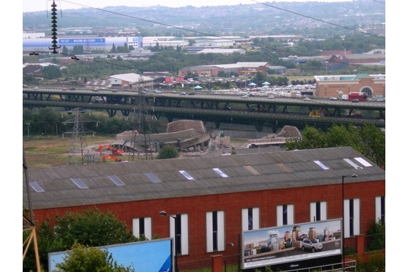 Photo 6"x4" Remains Of Tinsley Towers Hill Top\/SK3992 c2008