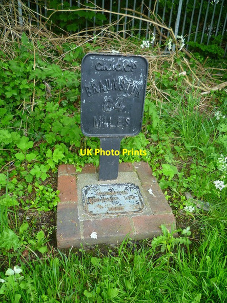 Photo 6"x4" Distance marker on the Grand Union Canal Yiewsley c2013
