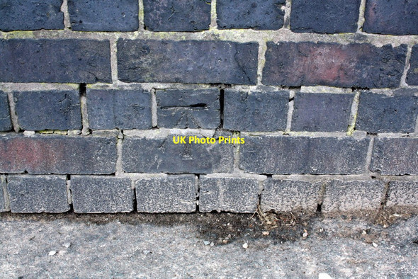 Photo 6"x4" Benchmark on Dallow Bridge Burton upon Trent c2013