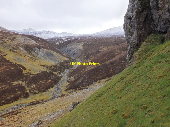Photo 6"x4" Dry streambed seen from the Bone Caves Beinn nan Cnaimhseag c2013
