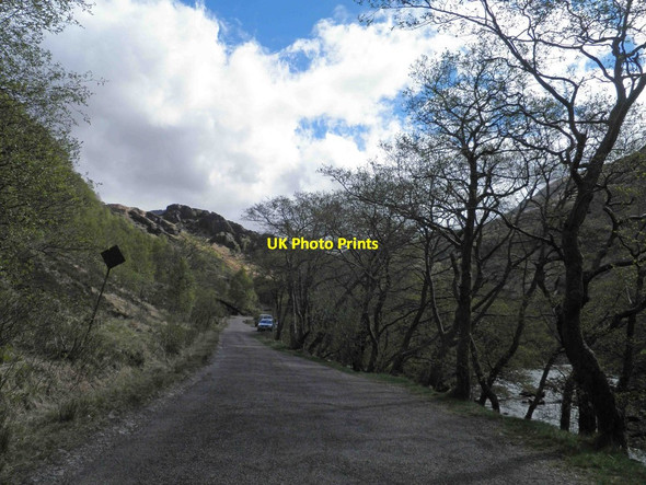 Photo 6"x4" The road up Glen Nevis turns into a single track with passing places Achriabhach c2013