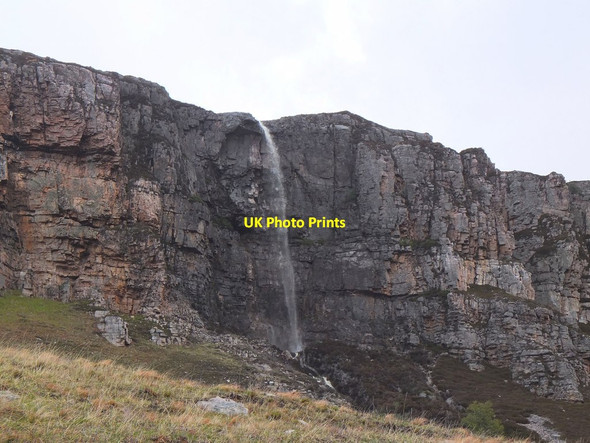 Photo 6"x4" Waterfall on Creag Ruadh, Loch Glendhu Beinn a' Ghrianain c2013