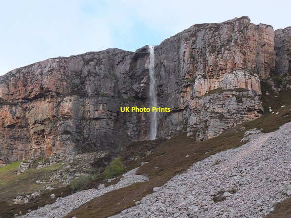 Photo 6"x4" Waterfall on Creag Ruadh, Loch Glendhu (2) Beinn a' Ghrianain c2013