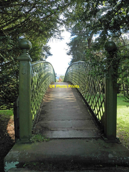 Photo 6"x4" Footbridge over nothing in the grounds of Peebles Hydro Hotel Peebles\/NT2540 c2013
