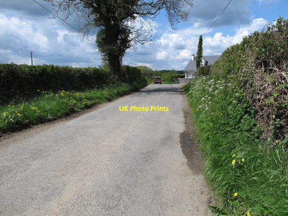 Photo 6"x4" View north-west along the L7105 Forkhill c2013