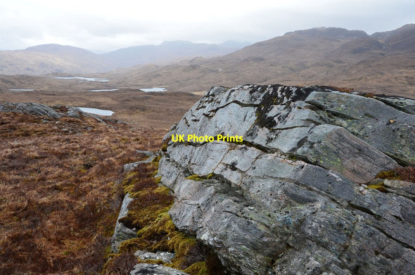 Photo 6"x4" Summit, Carn Ruairidh Strathan\/NG9338 c2013