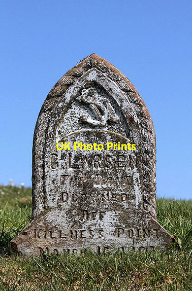 Photo 6"x4" A small gravestone in Kirkmaiden Old Parish Church burial ground Kirkmaiden\/NX1236 c2013