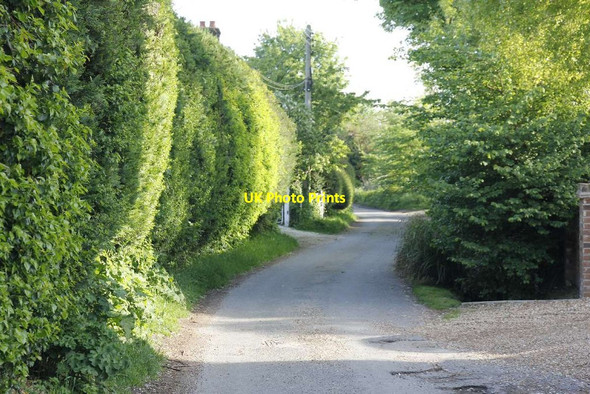 Photo 6"x4" Further down  Church Lane Aston Rowant c2013