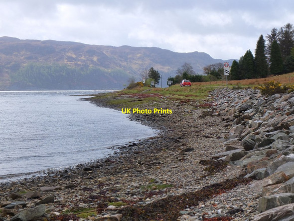 Photo 6"x4" Shore, Loch Carron Kirkton\/NG9141 c2013