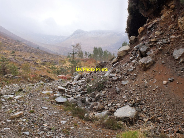 Photo 6"x4" A bend in the track to Coire na h-Eilde Craig\/NH0349 c2013
