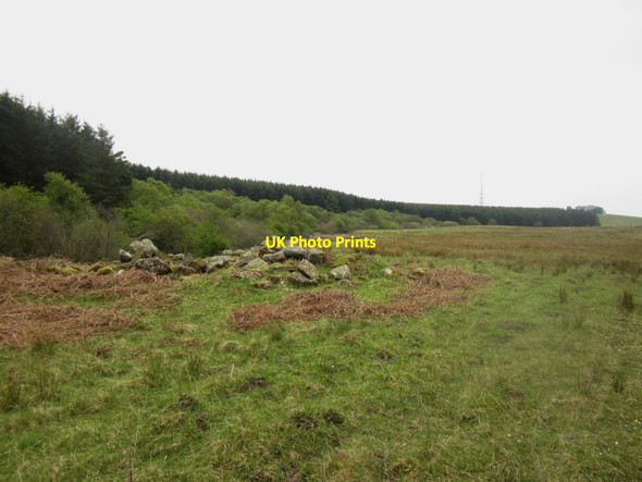 Photo 6"x4" Pile of stones near Three Burns Ford Warenford c2013