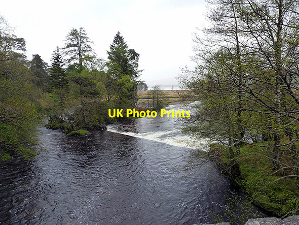 Photo 6"x4" Weir on Abhainn Shira Bridge of Orchy c2013