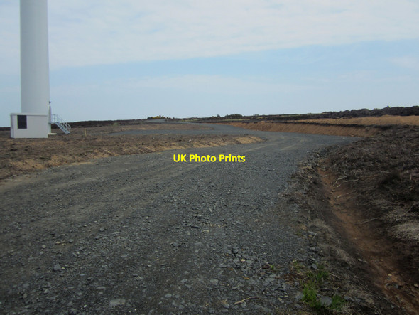Photo 6"x4" Wind farm access road, Wandylaw Wind Farm Warenford c2013