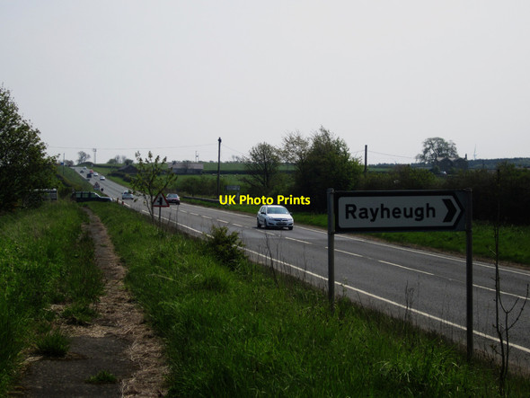 Photo 6"x4" Looking south along the A1 from Rayheugh Warenford c2013