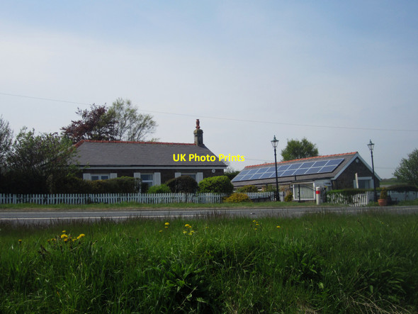 Photo 6"x4" Cottage on the side of the A1, south of Warenford Warenford c2013