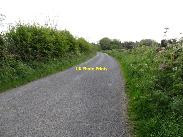 Photo 6"x4" Bend in the road at Knockagh Hackballs Cross c2013