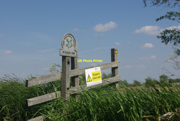 Photo 6"x4" Entering Wicken Fen River Bank c2013