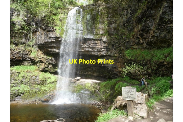 Photo 6"x4" Henrhyd Falls in May Coelbren c2013