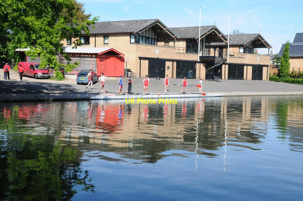 Photo 6"x4" Rowers on the River Cam Cambridge\/TL4658 c2013