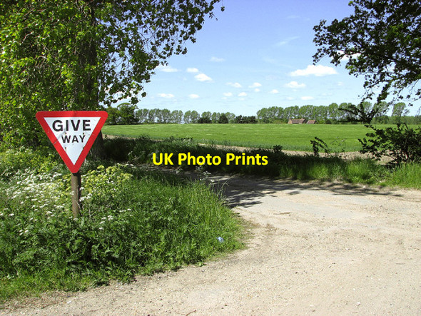 Photo 6"x4" Stop sign at Lily Lane, Aldeby Aldeby c2013