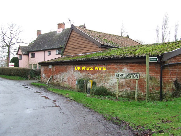 Photo 6"x4" Farm House And Signs Horham c2013