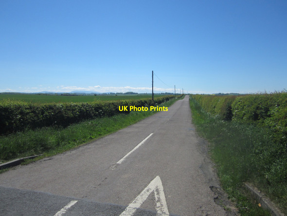 Photo 6"x4" Looking along a country road near Cheswick Buildings Cheswick Buildings c2013