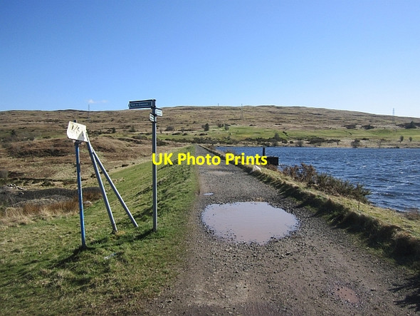 Photo 6"x4" Dam, Whinhill Reservoir Greenock\/NS2776 c2013