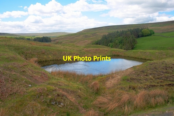 Photo 6"x4" Disused Reservoir, Bollihope Limestone Quarry Bollihope c2013