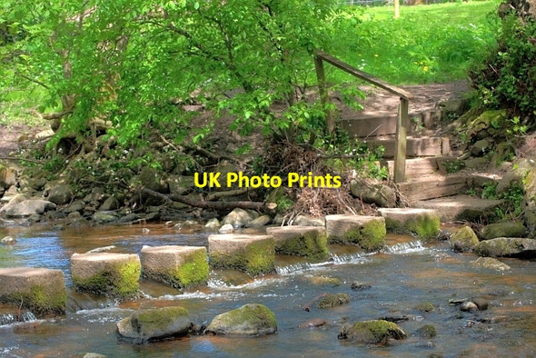 Photo 6"x4" Stepping Stones, Waskerley Beck Upper Town\/NZ0737 c2013