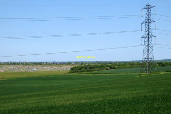 Photo 6"x4" Pylon in the corn field How End c2013
