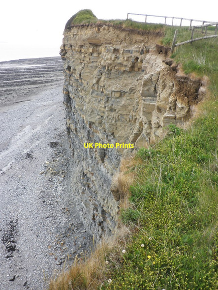 Photo 6"x4" Eroded cliff face, Lilstock Lilstock c2013
