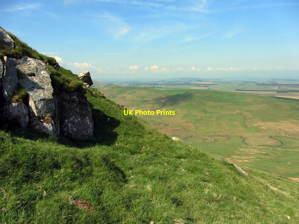 Photo 6"x4" Old quarry north of Woden Law summit Upper Hindhope c2013