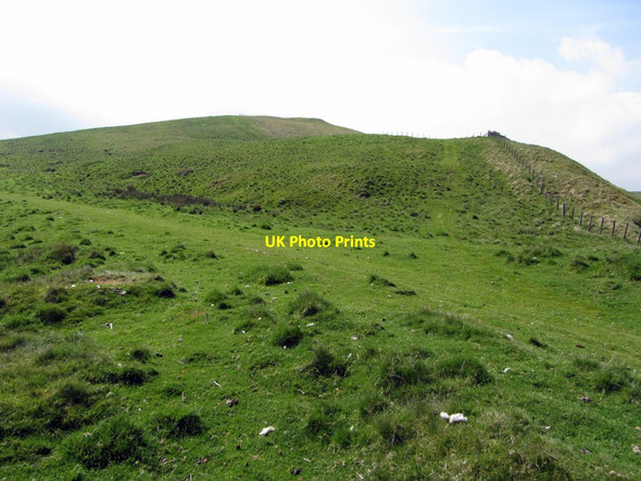 Photo 6"x4" Hunthall Hill above Dere Street Upper Hindhope c2013