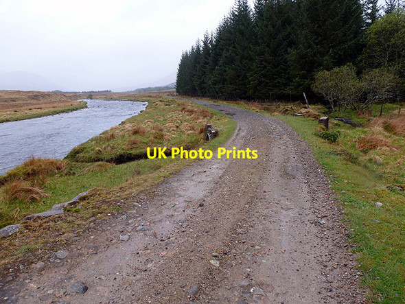 Photo 6"x4" Track to Clashgour beside Abhainn Shira Abhainn Shira c2013