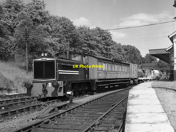 Photo 6"x4" Weed control train at Lisburn station - 1977 Lisburn c1977